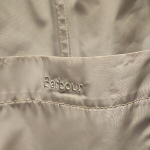 Barbour Light Tan Trench Coat